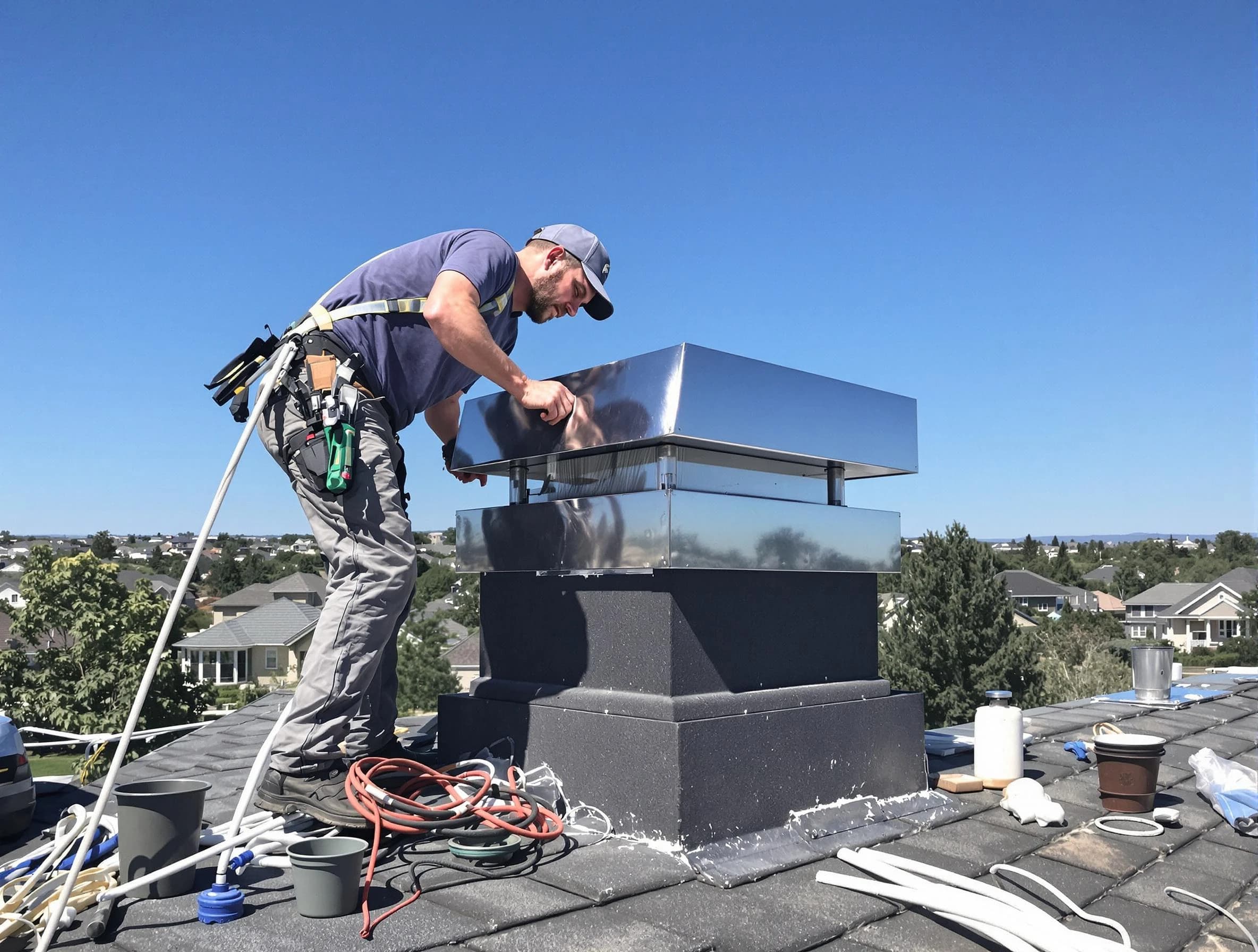 Chimney Cap Services service in Mountain Park, GA